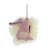 Trade Shop - Spugna Retina Per Doccia Bagno Spugnetta Esfoliante Pelle Corpo Con Animale Peluche 87248         