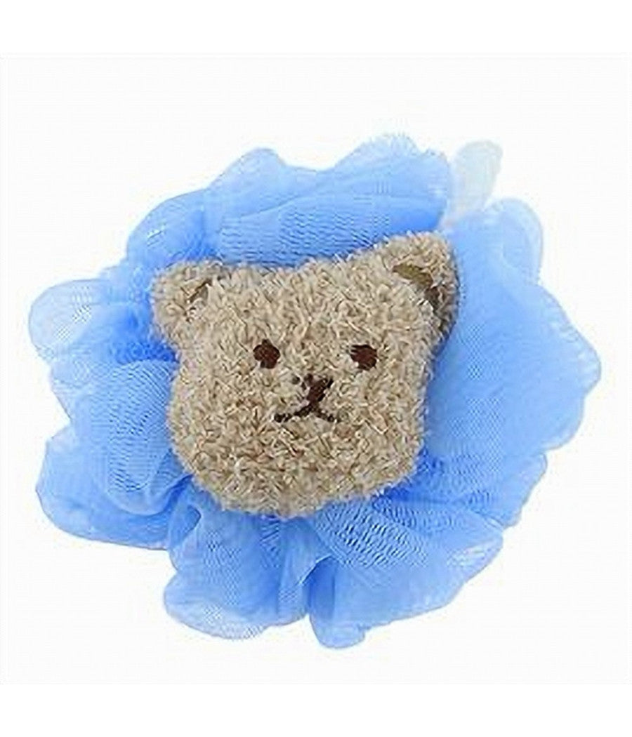 Spugna Retina Per Doccia Da Bagno Spugnetta A Rete Con Orsetto Pelle Corpo 10686         