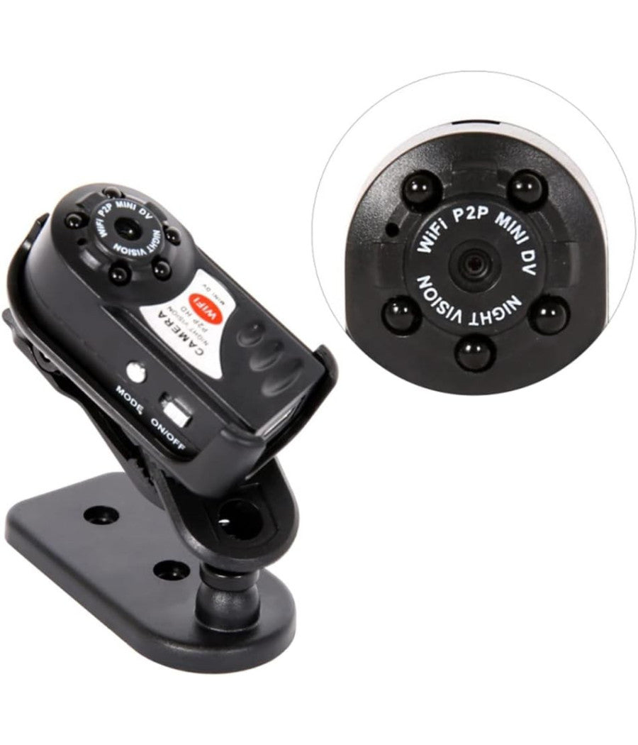 Spy Cam Q7 Hd Wifi Spia Microspia Microcamera Mini Dv Usb Foto Video Android Ios         