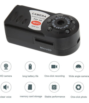 Spy Cam Q7 Hd Wifi Spia Microspia Microcamera Mini Dv Usb Foto Video Android Ios         