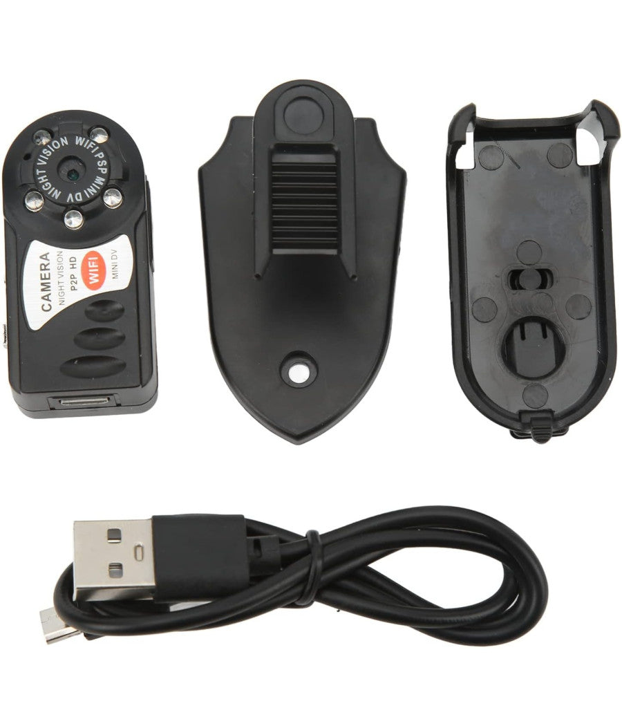 Spy Cam Q7 Hd Wifi Spia Microspia Microcamera Mini Dv Usb Foto Video Android Ios         