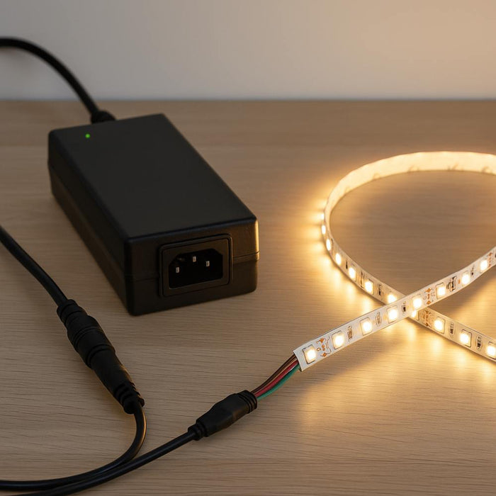 Alimentatore optonica 6119 80w 12v 6.5a ip20 per strisce led alta efficienza