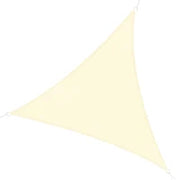 Tenda Parasole Triangolare 4x4x4 m in Tessuto Anti-UV Impermeabile Beige per Esterni