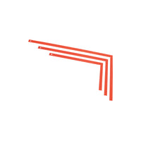 Squadra da carpentiere 60 cm acciaio verniciato scala inox - Brixo