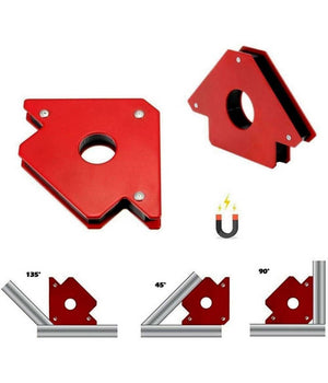 Squadra Magnetica Magnete Per Saldatura Saldatrice 45° 90° 135° 75 Lb 33 Kg         