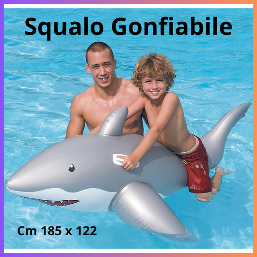 Squalo gonfiabili per bambini gonfiabile piscina giochi mare salvagente estate