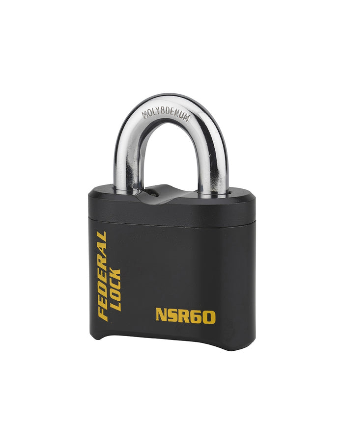 Lucchetto alta sicurezza combinazione modificabile SR, nero, acciaio al molibdeno - THIRARD