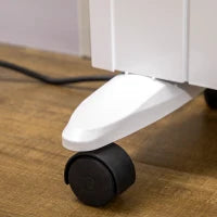 Stufetta Elettrica da 1000/2000W con Timer e Impostazioni di Calore per Stanze max 15 m², 75x31x66.5 cm, Bianco