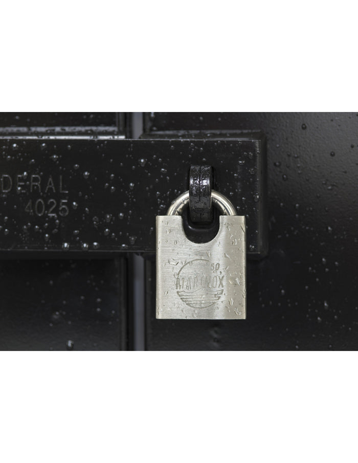 Lucchetto MARINOX 50mm, acciaio inossidabile nautico, guardia rialzata - THIRARD