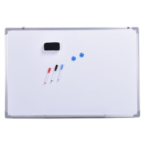 Lavagna magnetica bianca con cornice in alluminio Lavagna cancellabile per scuola casa ufficio 90x60cm-Lavagne