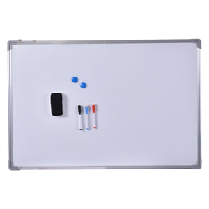 Lavagna magnetica bianca con cornice in alluminio Lavagna cancellabile per scuola casa ufficio 60x40cm-Lavagne