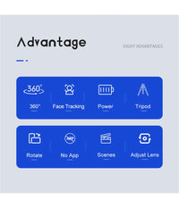 Stabilizzatore 360° Gimbal Per Video Live Con Rilevamento Volto Automatico         