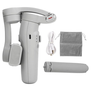 Trade Shop - Stabilizzatore Portatile A 3 Assi Per Smartphone Resistente M1 Pieghevole Per Casa Viaggi -