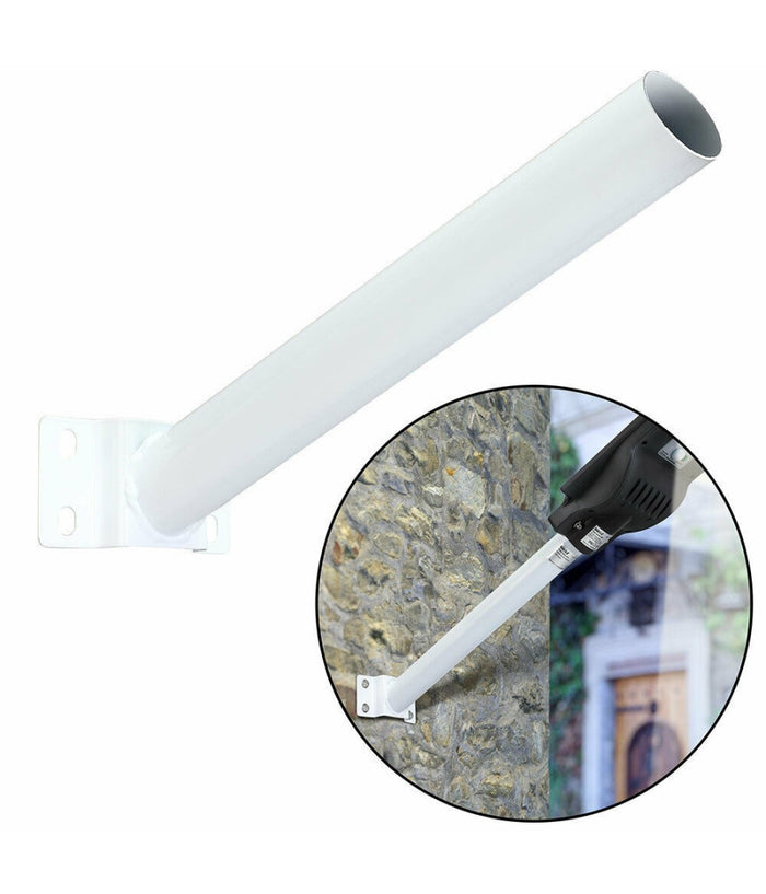 Staffa Palo Per Lampione Solare Stradale Supporto In Metallo Parete Muro 50cm         