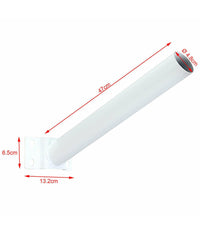 Staffa Palo Per Lampione Solare Stradale Supporto In Metallo Parete Muro 50cm         