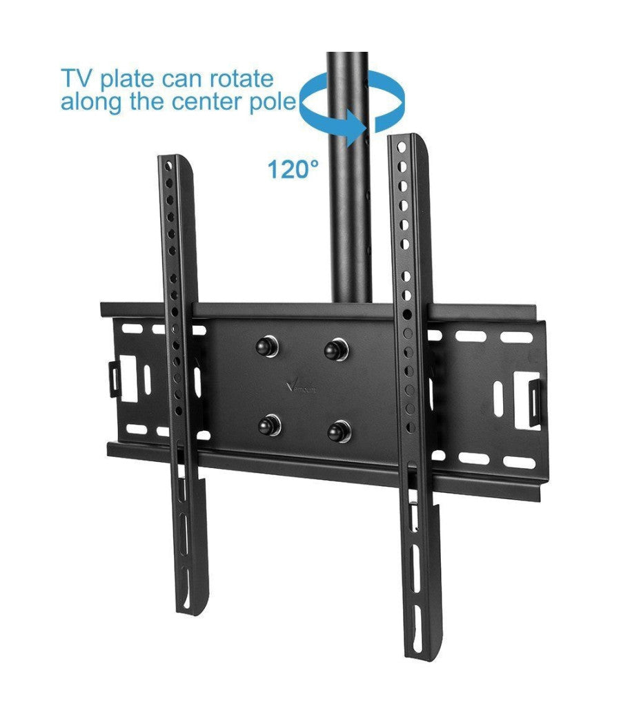 Staffa Porta Tv Monitor Da 37" A 55" Supporto Parete Soffitto 360° Fino 50kg         