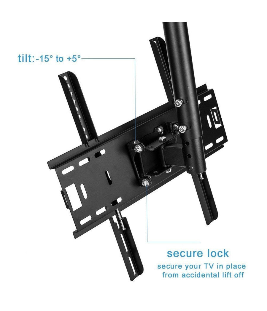 Staffa Porta Tv Monitor Da 37" A 55" Supporto Parete Soffitto 360° Fino 50kg         