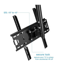 Staffa Porta Tv Monitor Da 37" A 55" Supporto Parete Soffitto 360° Fino 50kg         