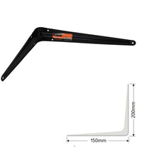 Staffe Angolari 2pz Supporto Staffa Angolare Reggimensole Angolo 90° 150x200mm         