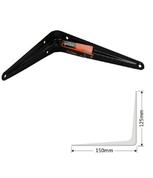 Staffe Angolari 2pz Supporto Staffa Reggimensole Angolo Retto 90° 125 X 150 Mm         