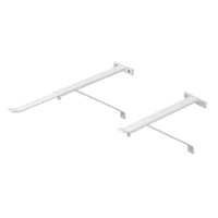 Coppia staffe per pilozzo sospeso regolabili 28-46 cm in acciaio