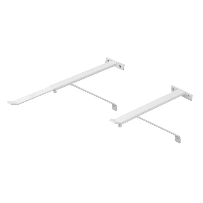 Coppia staffe per pilozzo sospeso regolabili 28-46 cm in acciaio