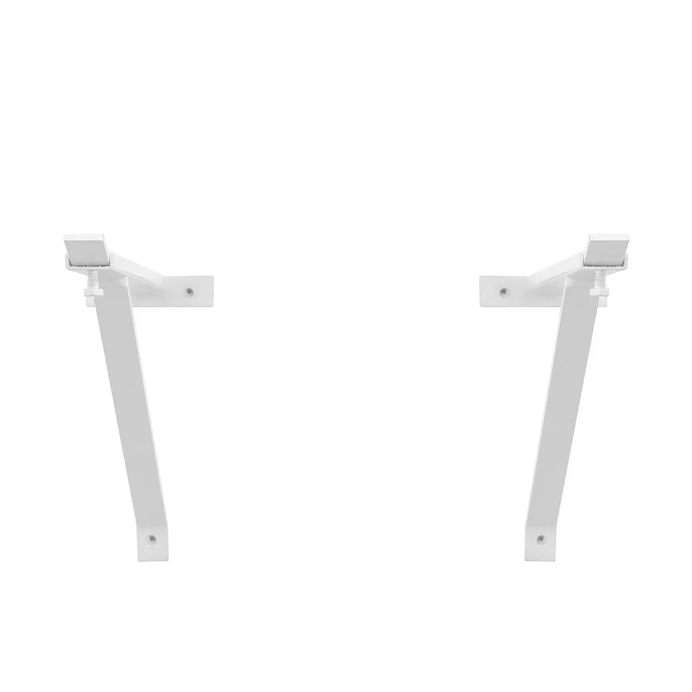 Coppia staffe per pilozzo sospeso regolabili 28-46 cm in acciaio