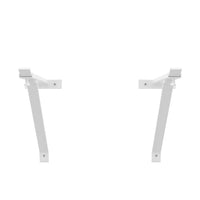 Coppia staffe per pilozzo sospeso regolabili 28-46 cm in acciaio