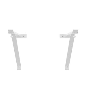 Coppia staffe per pilozzo sospeso regolabili 28-46 cm in acciaio