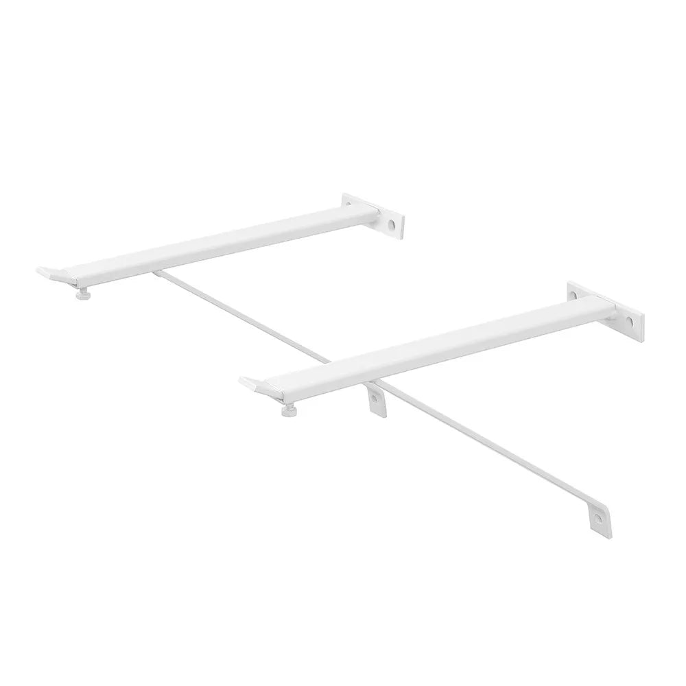 Coppia staffe per pilozzo sospeso regolabili 28-46 cm in acciaio