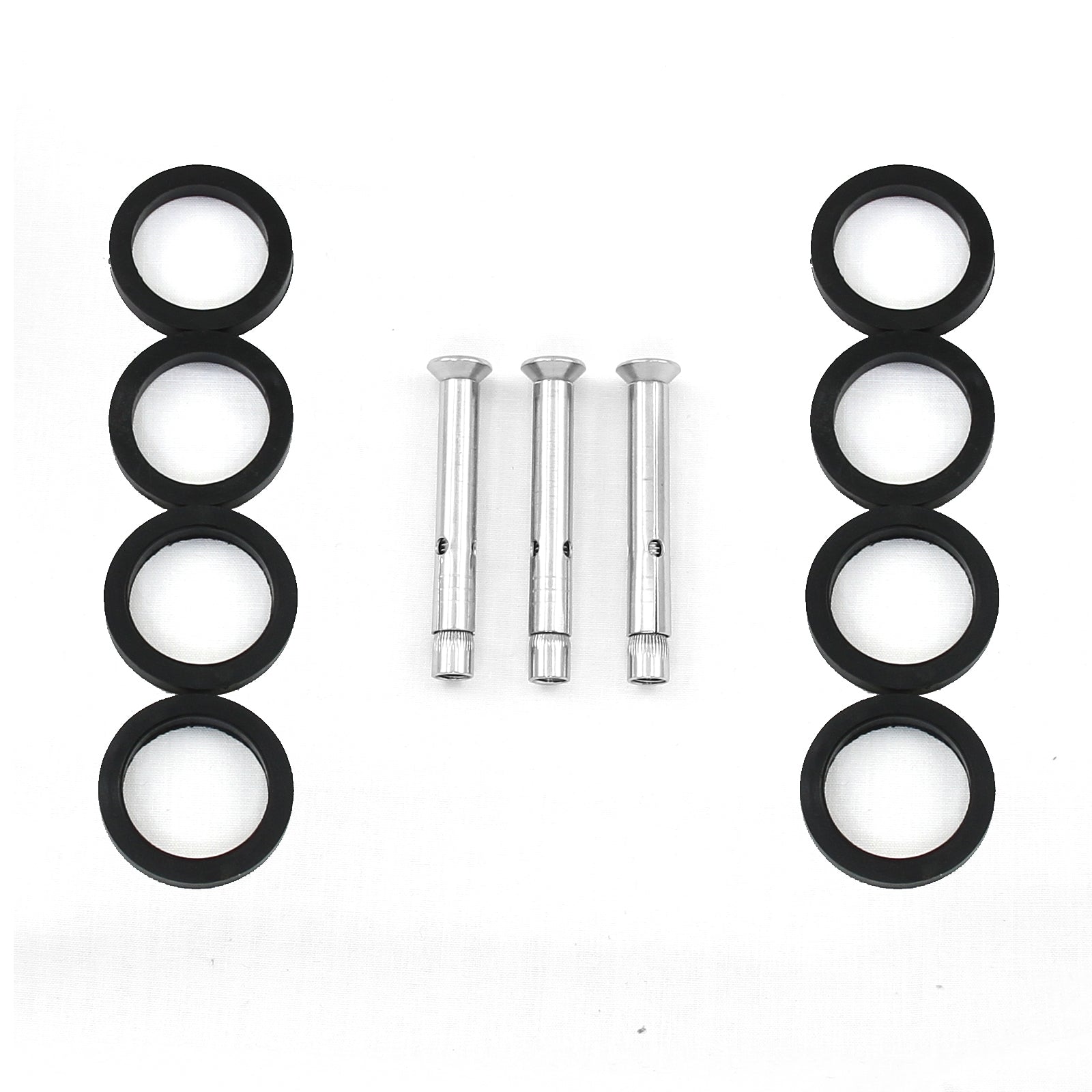 Palo Finale della Balaustra Alto 90cm in Acciaio Inossidabile Solido Robusto