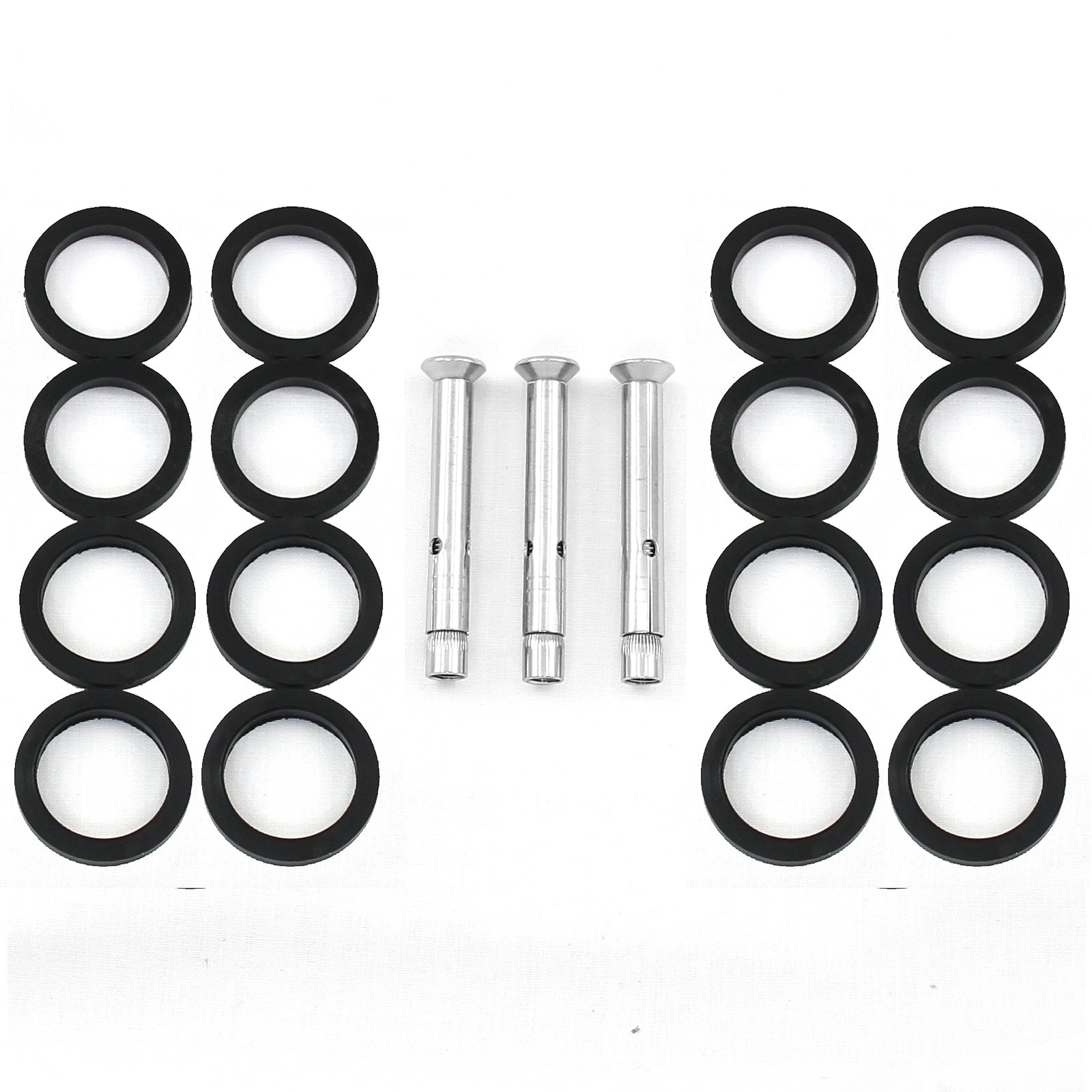 Palo Centrale della Balaustra Alto 110cm in Acciaio Inossidabile Solido Robusto