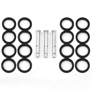 Palo Centrale della Balaustra Alto 110cm in Acciaio Inossidabile Solido Robusto