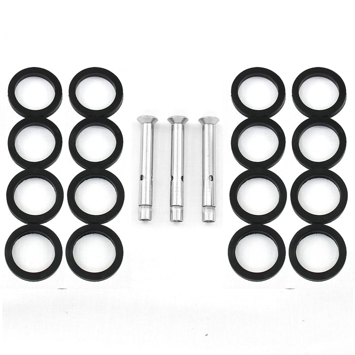 Palo Centrale della Balaustra Alto 110cm in Acciaio Inossidabile Solido Robusto