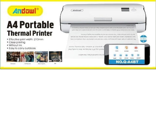 Stampante A4 Termica Portatile Wireless Ricaricabile USB Bluetooth Multifunzione Casa Ufficio Q-A4BT - ZENCOCCO