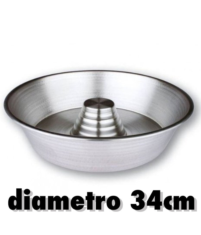 Stampo Da Forno Ruoto Con Cono Ciambelle Casatielli Bakery Torte Rustici Cm.34         