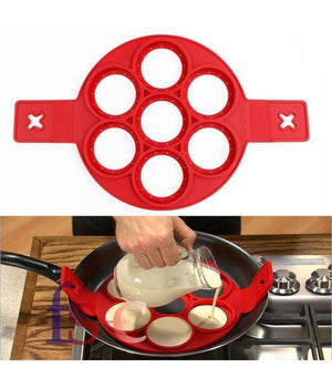 Stampo In Silicone Per Pancakes Cucina Frittelle Antiaderente Padella Omelette         