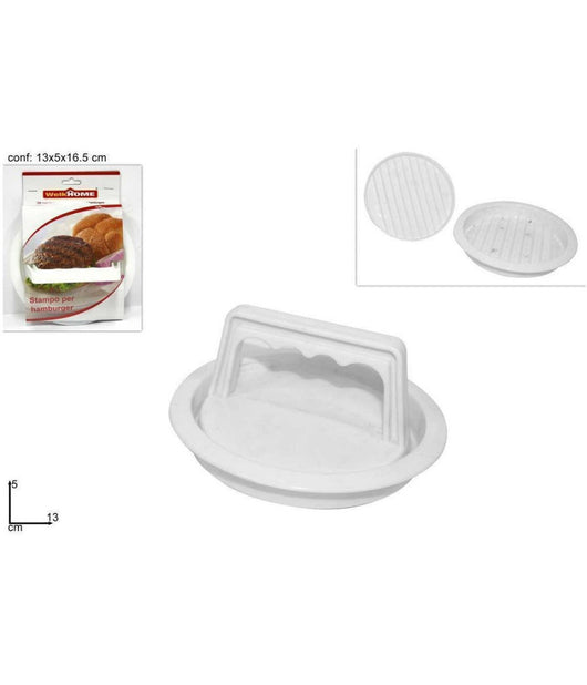 Stampo Per Hamburger Pressa Carne In Plastica Macinata Manuale Cucina         