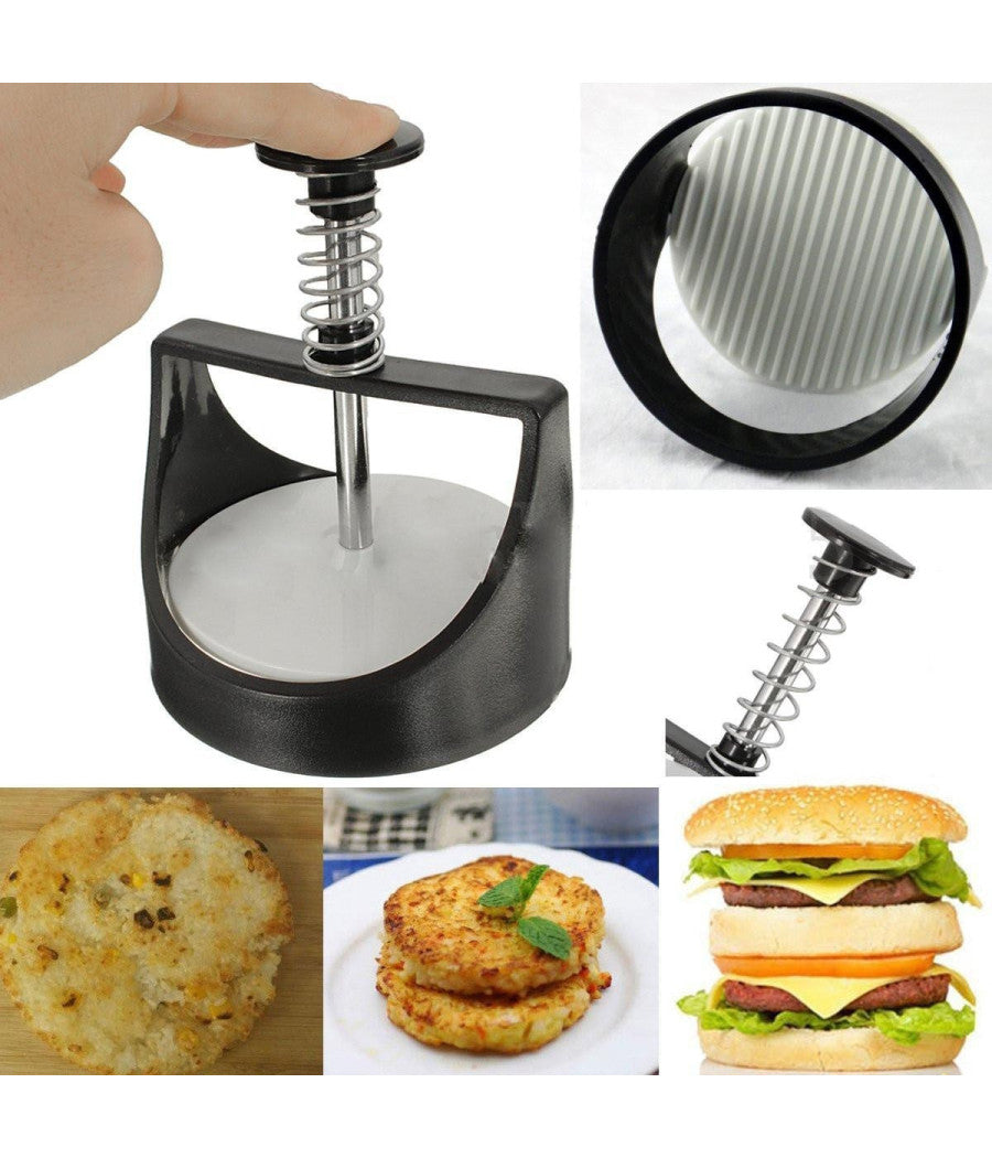 Stampo Pressa Panino Per Hamburger Gadget Cucina Crea Panini Formina Utensile         