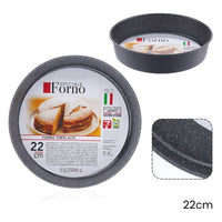 Trade Shop - Stampo Teglia Forma Tonda Torta Alta Antiaderente Antigraffio Da Forno ø20-22-24-28-32cm -