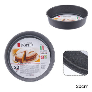 Trade Shop - Stampo Teglia Forma Tonda Torta Alta Antiaderente Antigraffio Da Forno ø20-22-24-28-32cm -