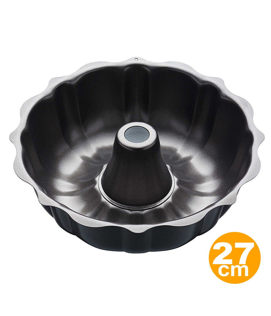 Stampo Teglia Tortiera Per Dolce Torta Ciambella Antiaderente Rotondo 27cm         