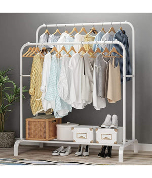 Stand Appendiabiti Da Terra Attaccapanni Abiti 150 X 110 X 57mm Doppio Tw608         