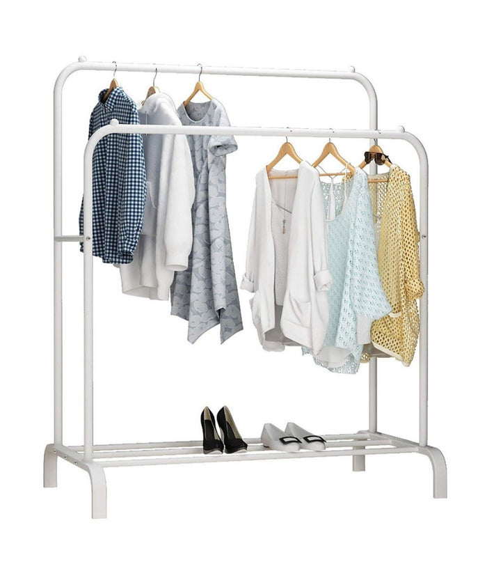 Stand Appendiabiti Da Terra Attaccapanni Abiti 150 X 110 X 57mm Doppio Tw608         