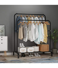 Stand Appendiabiti Da Terra Attaccapanni Abiti 150 X 110 X 57mm Doppio Tw608         