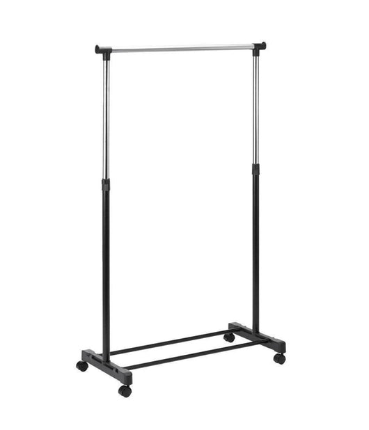 Stand Appendiabiti In Metallo Altezza Regolabile Con Ripiano Ruote Camera Letto         