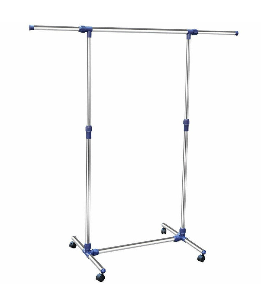 Stand Appendiabiti In Metallo Con Base Ruote Aste Telescopiche Regolabile 69064         