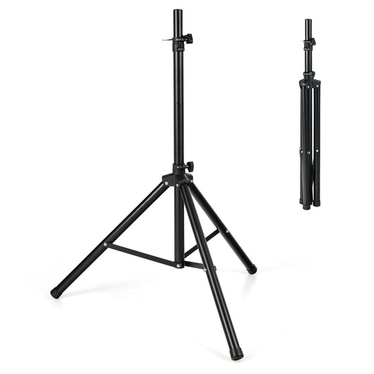 Stativo universale per casse acustiche con altezza regolabile a 5 livelli struttura metallica, Supporto per casse-Forniture per presentazioni