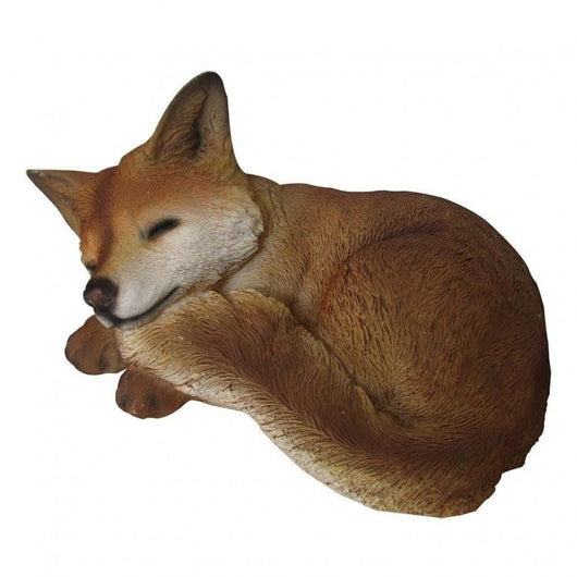 Statua da giardino a forma di volpe in poliresina