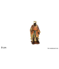 Statuina Baldassarre 9 Cm Per Presepe In Resina Decoro Natale Natalizio Natività          